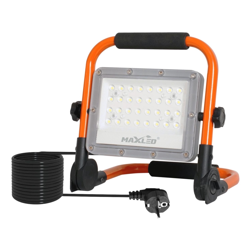 LED Prožektorius su stovu LED/50W/230V 5000K IP65 oranžinė