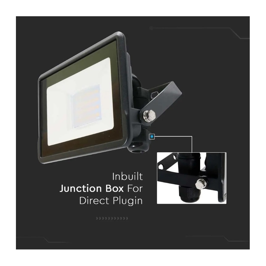 LED Prožektorius su tiesioginiu prijungimu SAMSUNG CHIP LED/20W/230V IP65 6500K