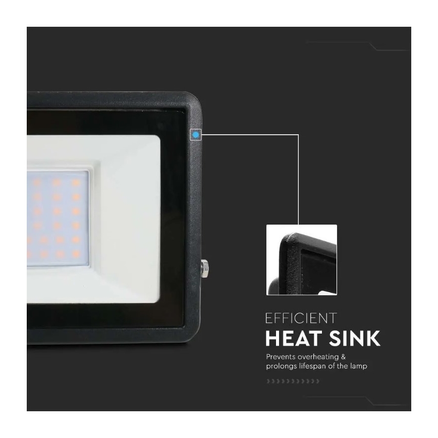 LED Prožektorius su tiesioginiu prijungimu SAMSUNG CHIP LED/30W/230V IP65 4000K
