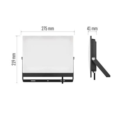 LED prožektorius TAMBO EVO, 100 W, 230 V, 4000 K, IP65, juodas