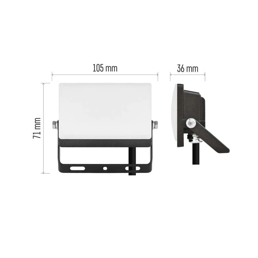 LED prožektorius TAMBO EVO LED/10W/230V 4000K IP65 juodas