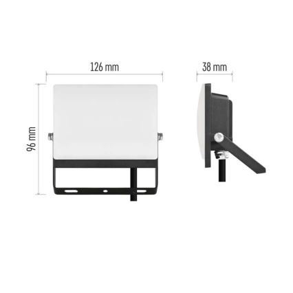 LED prožektorius TAMBO EVO LED/20W/230V 4000K IP65 juodas