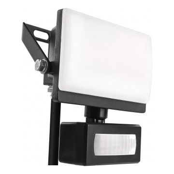 LED prožektorius TAMBO EVO su judesio ir sutemų jutikliu LED/10W/230V 4000K IP44 juodas