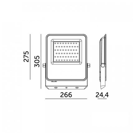 LED Prožektorius ULSAN LED/150W/230V 4000K IP65