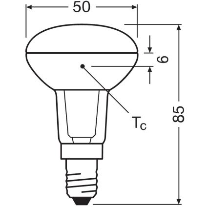 LED reflektorinė lemputė E14/4,3W/230V 2700K