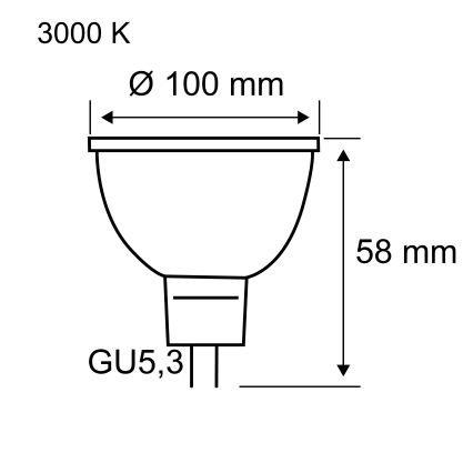 LED reflektorinė lemputė GU5,3/4,9W/12V 3000K - Paulmann 28802