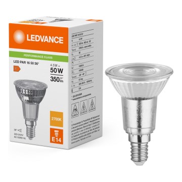 LED reflektorinė lemputė PAR16 E14/4,5W/230V 2700K 36° - Ledvance