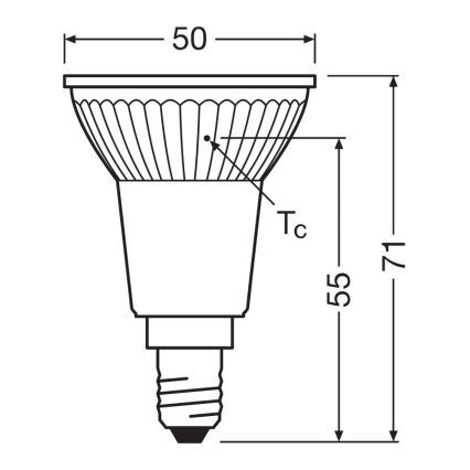 LED reflektorinė lemputė PAR16 E14/4,5W/230V 2700K 36° - Ledvance
