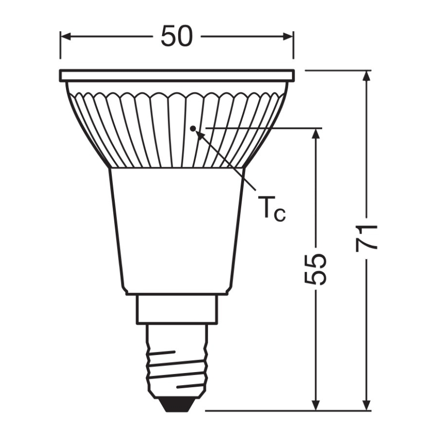 LED reflektorinė lemputė PAR16 E14/4,5W/230V 2700K 36° - Ledvance