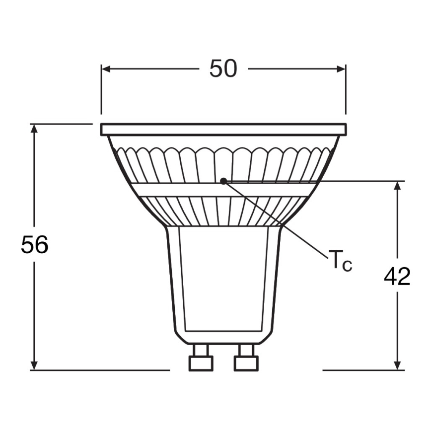 LED reflektorinė lemputė PAR16 GU10/4,3W/230V 4000K 120° - Ledvance