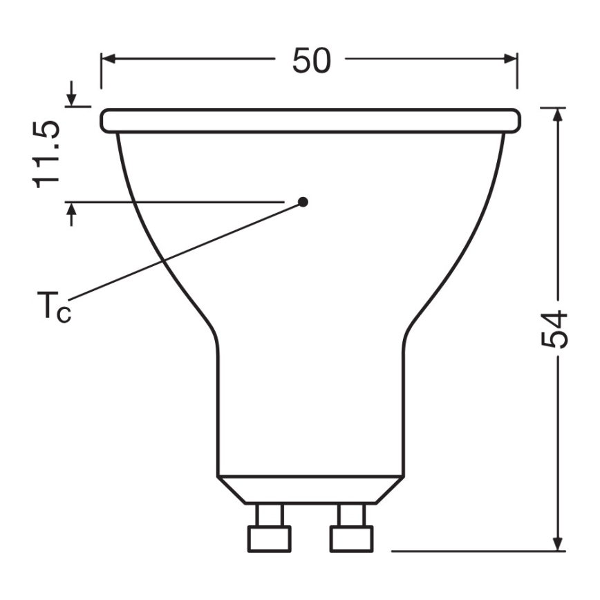 LED reflektorinė lemputė PAR16 GU10/6,9W/230V 2700K 120° - Ledvance