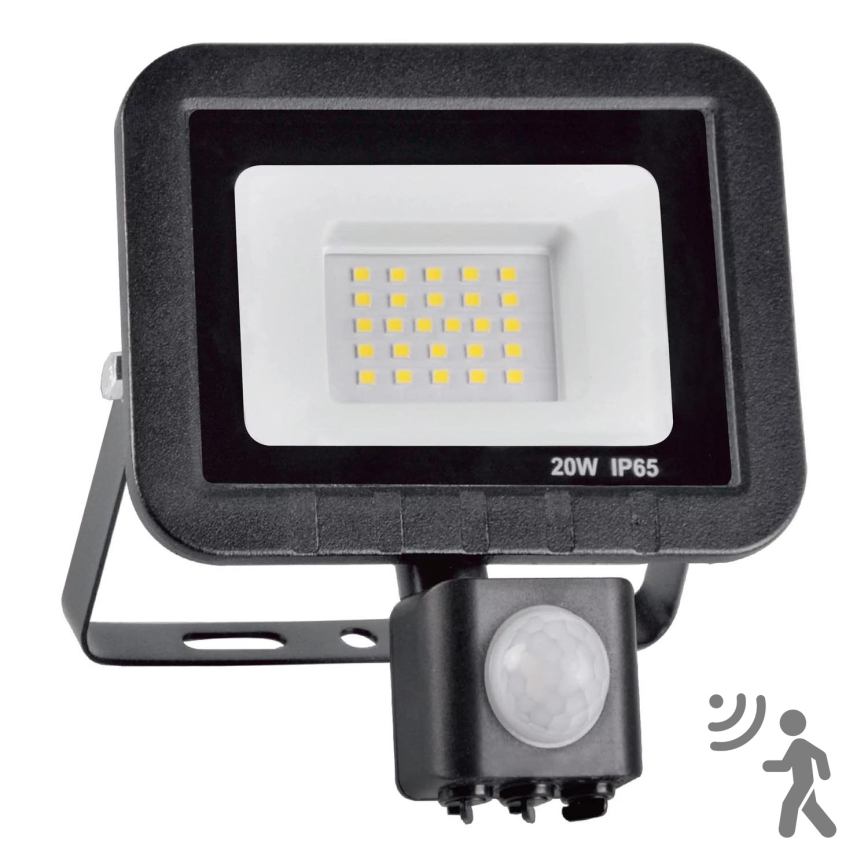 LED Reflektorius su jutikliu LED/20W/230V IP65