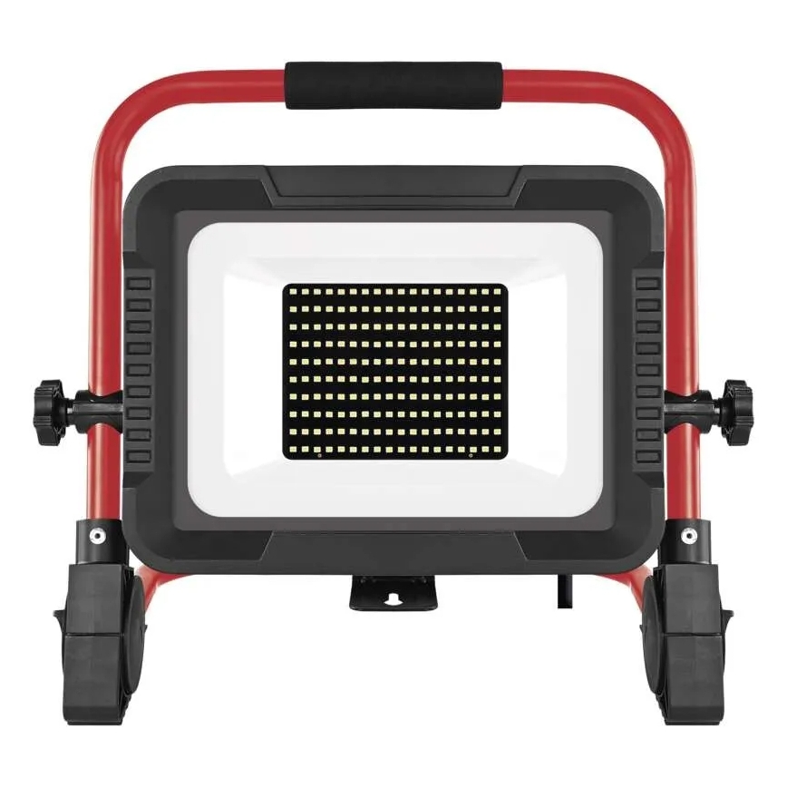 LED reflektorius su stovu ELION LED/100W/230V 4000K IP65 raudona/juoda
