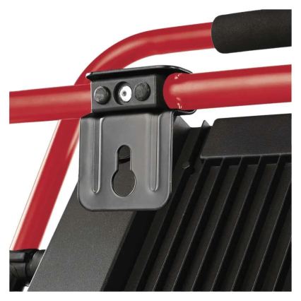 LED reflektorius su stovu ELION LED/100W/230V 4000K IP65 raudona/juoda