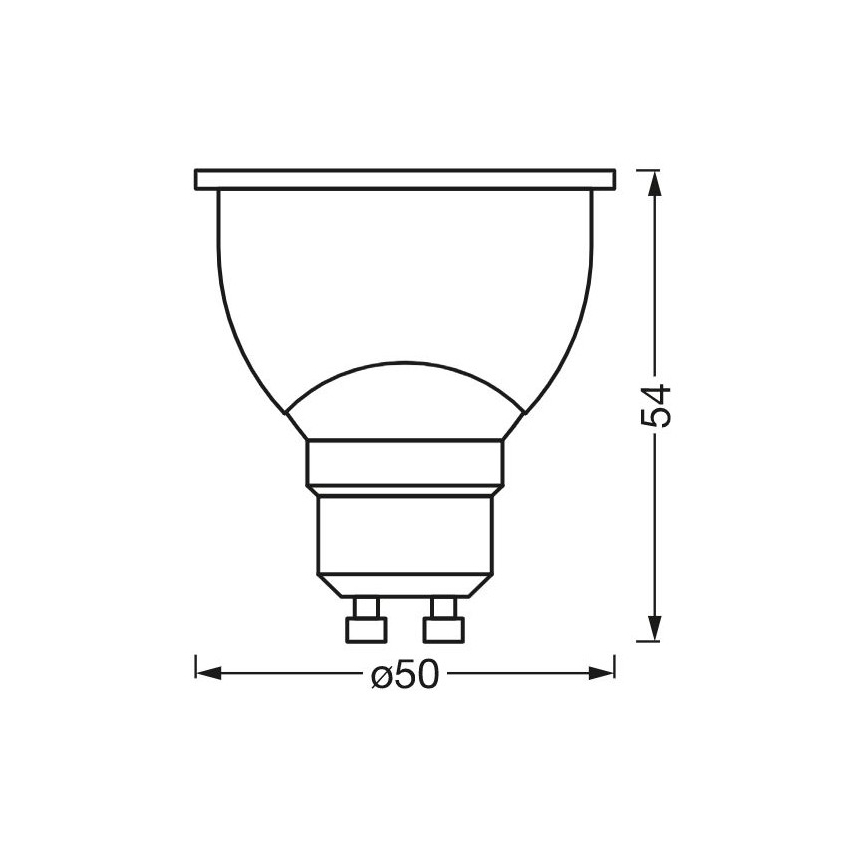 LED Reguliuojama antibakterinė lemputė PAR16 GU10/4,9W/230V Wi-Fi - Ledvance