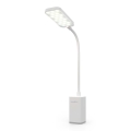 LED reguliuojama įkraunama jutiklinė lanksti stalinė lempa su spaustuku LED/5W/1200 mAh balta