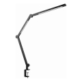 LED reguliuojama jutiklinė lanksti stalo lempa su spaustuku LED/12W/230V 3000/4000/6000K juoda