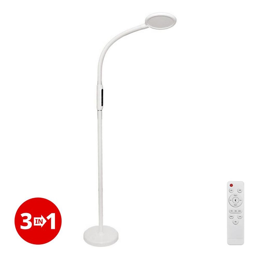 LED Reguliuojama jutiklinė lempa 3in1 LED/12W/230V balta CRI 90 + nuotolinio valdymo pultas