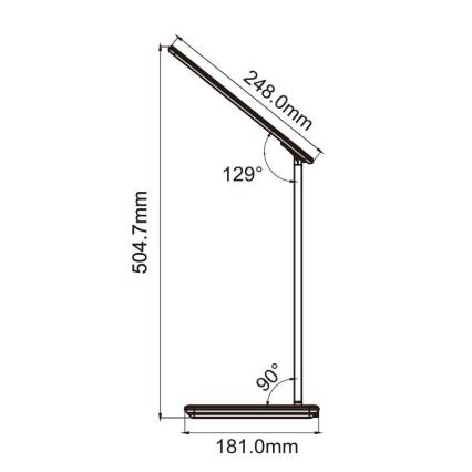 LED Reguliuojama jutiklinė lempa su belaidžiu įkrovimu JOY LED/6W/230V + USB baltas