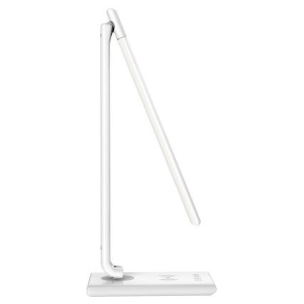 LED Reguliuojama jutiklinė stalinė lempa su belaidžiu įkrovimu MEGGIE LED/8W/230V + USB