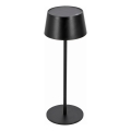 LED reguliuojama jutiklinė saulės lempa LED/3W/5V USB 1800 mAh IP44 juoda