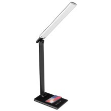 LED Reguliuojama jutiklinė stalinė lempa su belaidžiu įkrovimu MEGGIE LED/8W/230V + USB
