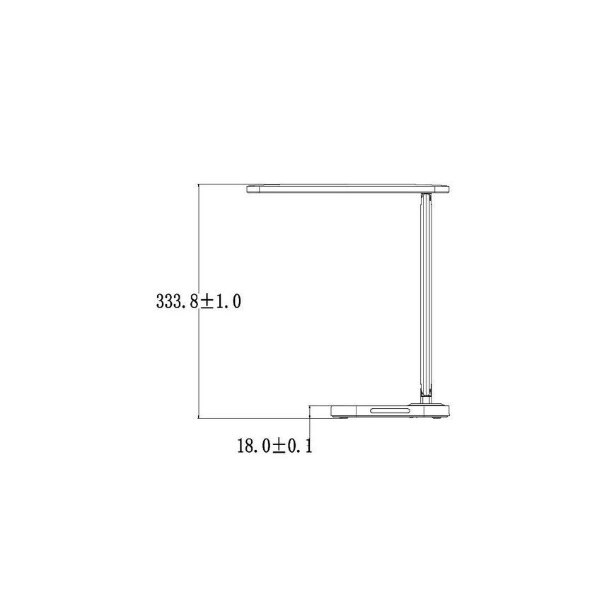 LED Reguliuojama jutiklinė stalinė lempa su USB jungtimi KIARA LED/7W/230V balta