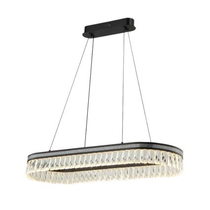 Dimeriuojama LED krištolinė liustra ant troselio THALIA LED/50W/230V 3000-6000K + nuotolinis valdymas