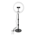 LED Reguliuojama LED lempa su stovu ir laikikliu LED/6W/USB