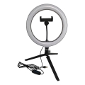 LED reguliuojama lempa su trikoju ir laikikliu vloginimui LED/10W/5V 2700-6500K