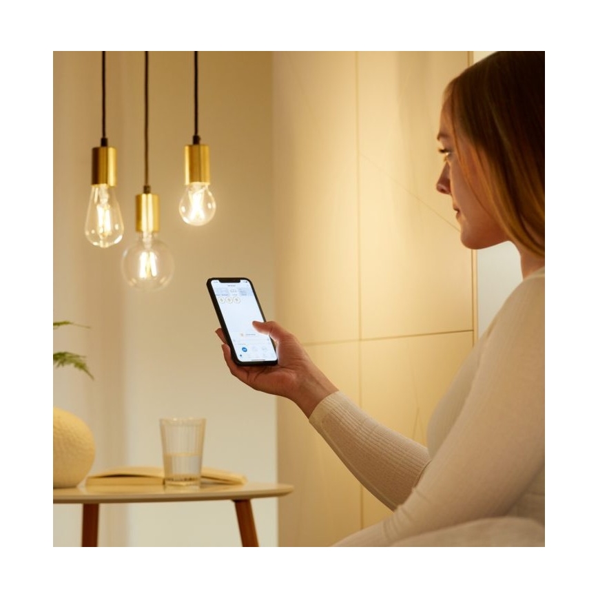 LED Reguliuojama lemputė FILAMENT A60 E27/6,7W/230V 2700-6500K CRI 90 Wi-Fi - WiZ