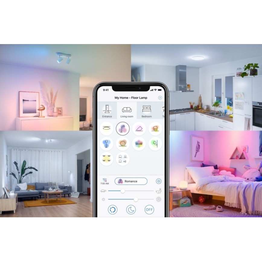 LED Reguliuojama lemputė FILAMENT A60 E27/6,7W/230V 2700-6500K CRI 90 Wi-Fi - WiZ