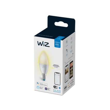 LED Reguliuojama lemputė C37 E14/4,9W/230V 2700K CRI 90 Wi-Fi - WiZ