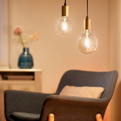 LED Reguliuojama lemputė FILAMENT G125 E27/7W/230V 2700-6500K CRI 90 Wi-Fi - WiZ