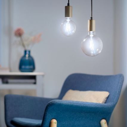 LED Reguliuojama lemputė FILAMENT G125 E27/7W/230V 2700-6500K CRI 90 Wi-Fi - WiZ