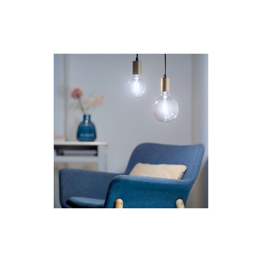 LED Reguliuojama lemputė FILAMENT G125 E27/7W/230V 2700-6500K CRI 90 Wi-Fi - WiZ