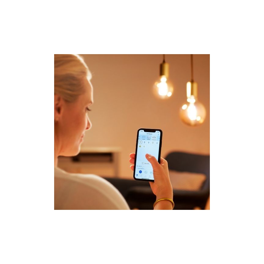 LED Reguliuojama lemputė FILAMENT G125 E27/7W/230V 2700-6500K CRI 90 Wi-Fi - WiZ