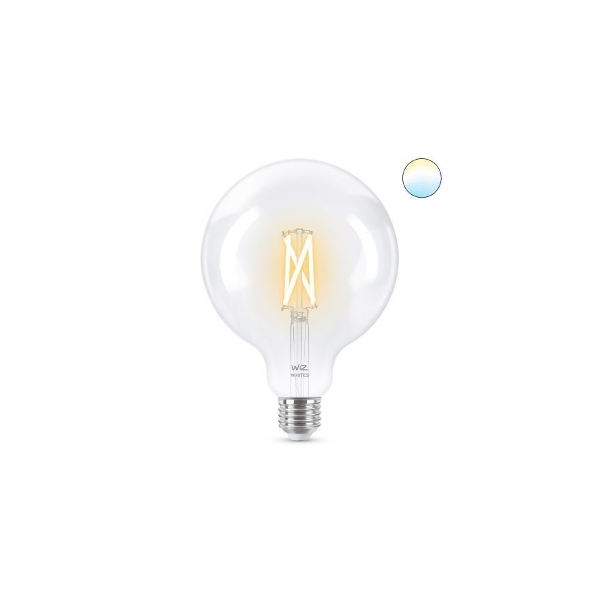LED Reguliuojama lemputė FILAMENT G125 E27/7W/230V 2700-6500K CRI 90 Wi-Fi - WiZ