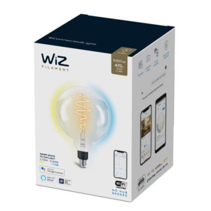 LED Reguliuojama lemputė FILAMENT G200 E27/6,5W/230V 2700-6500K CRI 90 Wi-Fi - WiZ