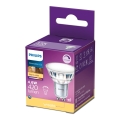 LED Reguliuojama lemputė Philips GU10/4,6W/230V 2700K