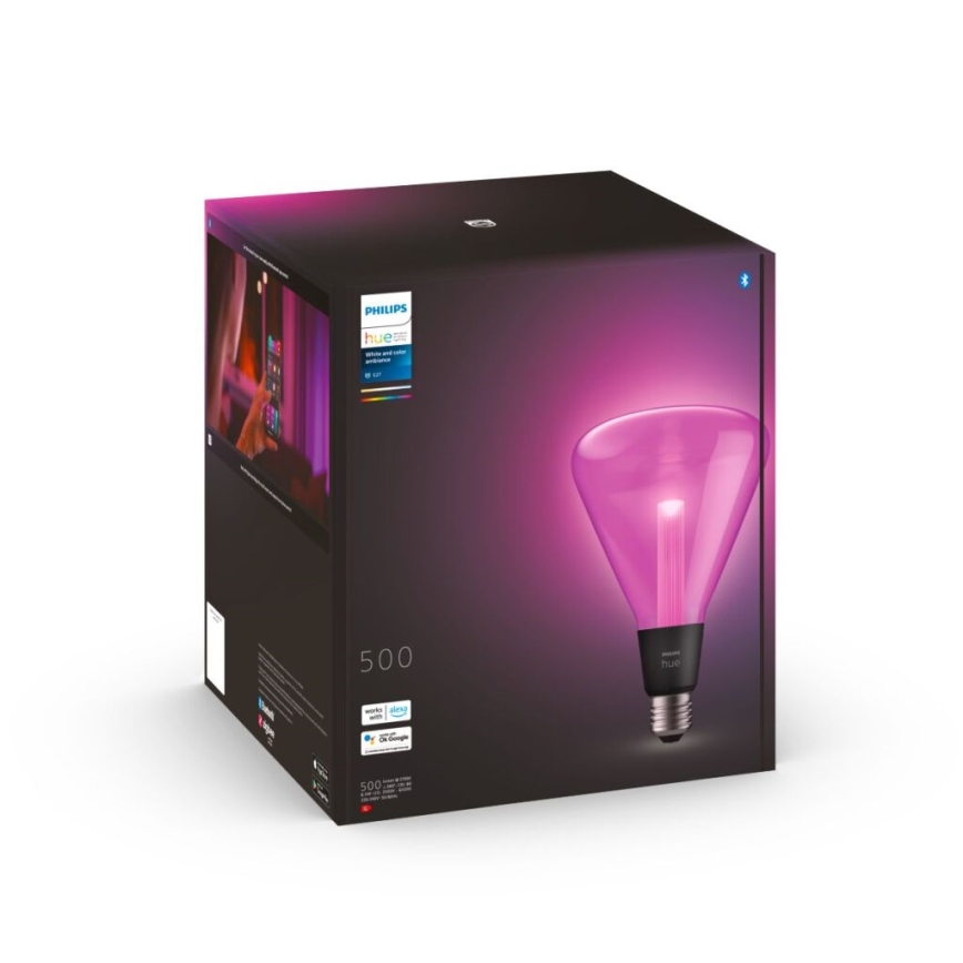 LED Reguliuojama lemputė Philips Baltas atspalvis ir spalvų atmosfera E27/6,5W/230V 2000-6500K