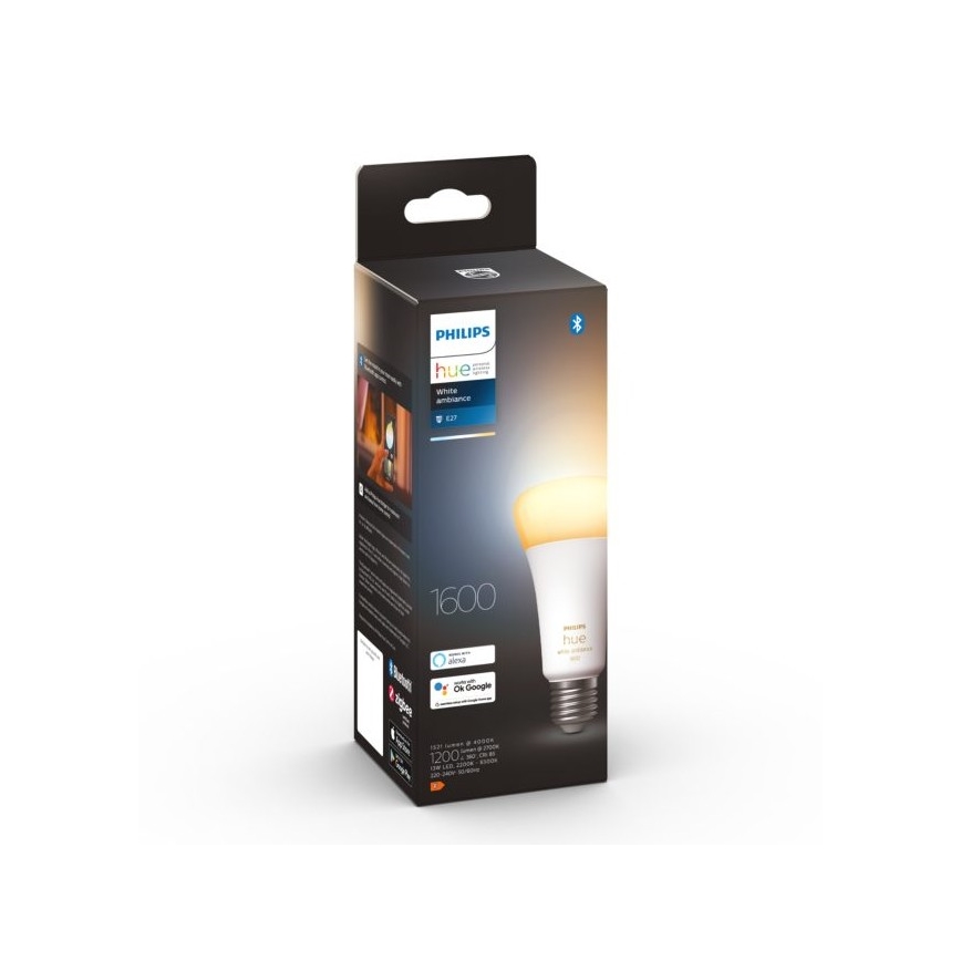 LED Reguliuojama lemputė Philips Hue WHITE AMBIANCE E27/13W/230V 2200-6500K