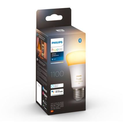 LED Reguliuojama lemputė Philips Hue WHITE AMBIANCE E27/8W/230V 2200-6500K