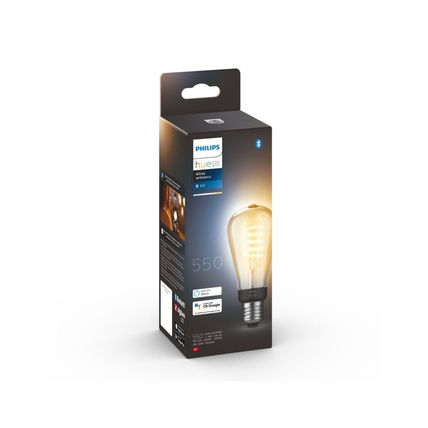 LED Reguliuojama lemputė Philips Hue WHITE AMBIANCE ST64 E27/7W/230V 2200-4500K