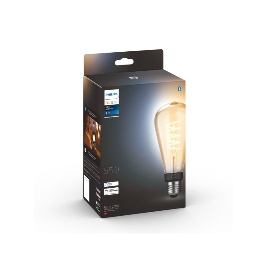 LED Reguliuojama lemputė Philips Hue WHITE AMBIANCE ST72 E27/7W/230V 2200-4500K