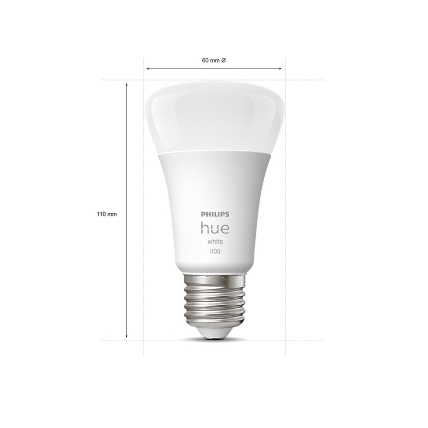 LED Reguliuojama lemputė Philips Hue WHITE E27/9,5W/230V 2700K