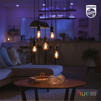 LED Reguliuojama lemputė Philips Hue WHITE FILAMENT A60 E27/7W/230V 2100K