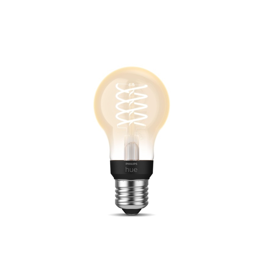 LED Reguliuojama lemputė Philips Hue WHITE FILAMENT A60 E27/7W/230V 2100K