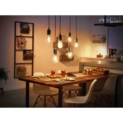 LED Reguliuojama lemputė Philips Hue WHITE FILAMENT G125 E27/7W/230V 2100K