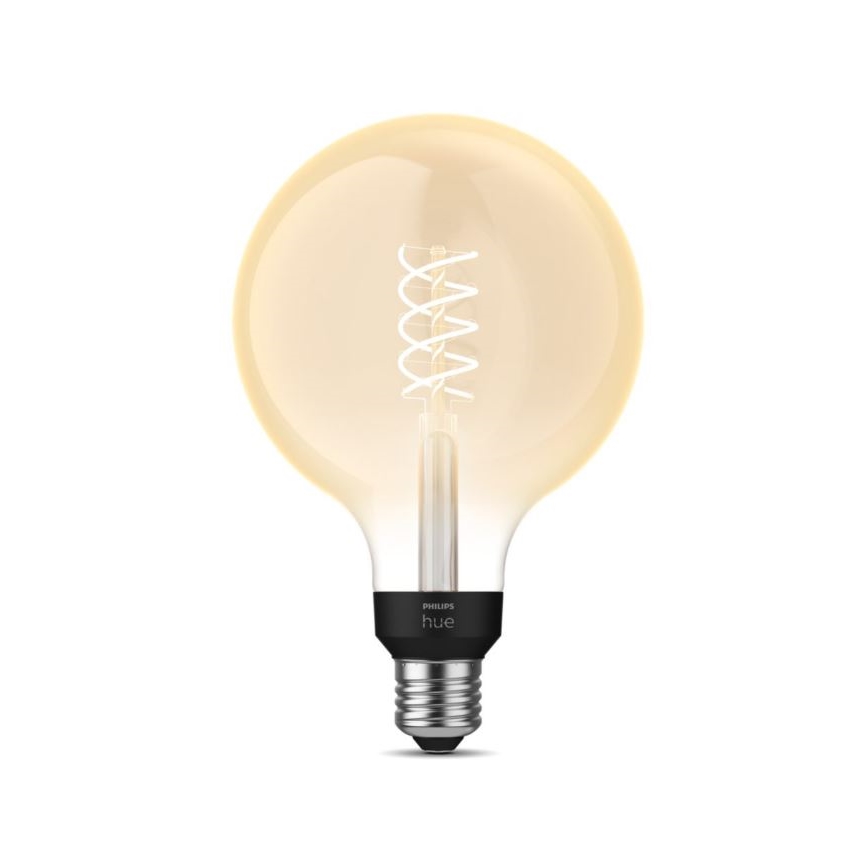 LED Reguliuojama lemputė Philips Hue WHITE FILAMENT G125 E27/7W/230V 2100K